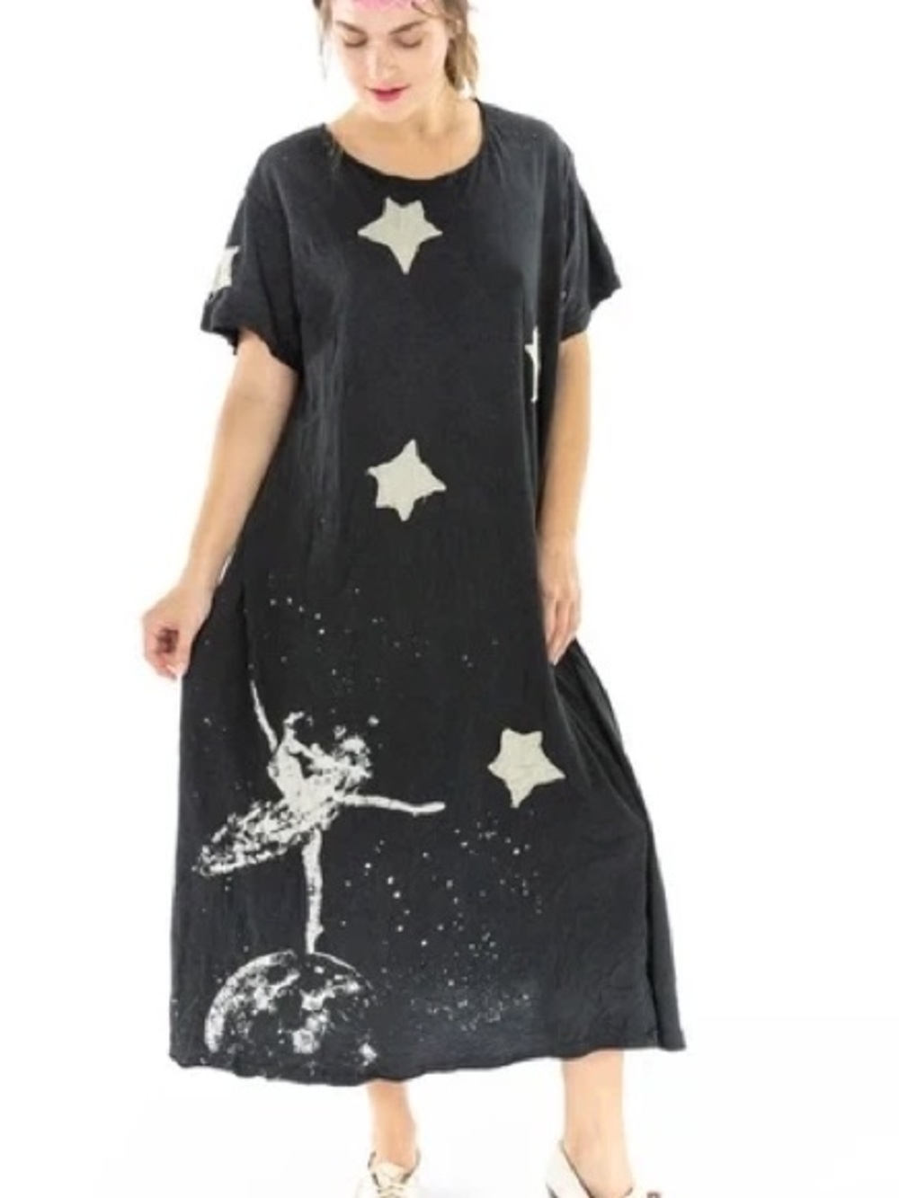 Magnolia Pearl Cosmic Ballerina dress! Star and Ballerina distressed. RARE